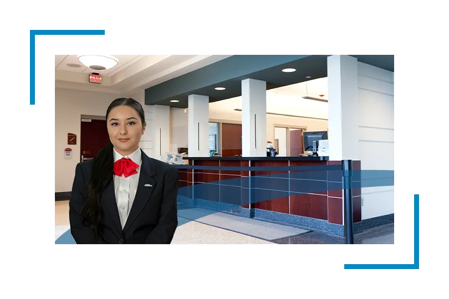 Allied Universal Security professional near ATM